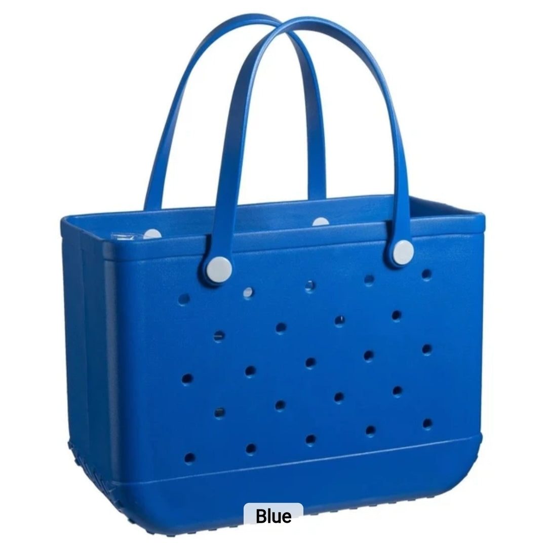 Durable royal blue EVA utility tote bag with ventilated design and sturdy handles for versatile everyday use
