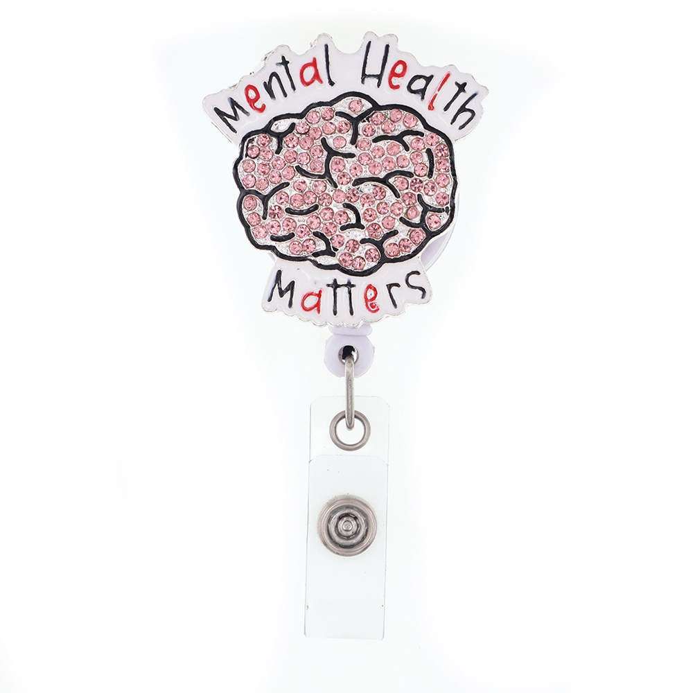 Mental Health Matters Bling Badge Reel
