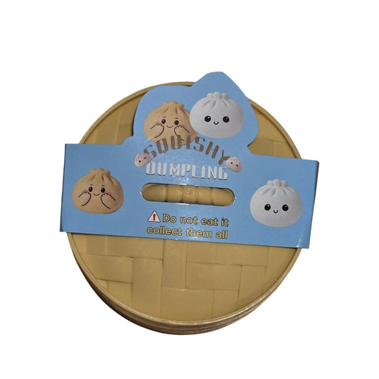 Viral glitter squishy dumpling mystery blind box kawaii fidget toy in sealed packaging