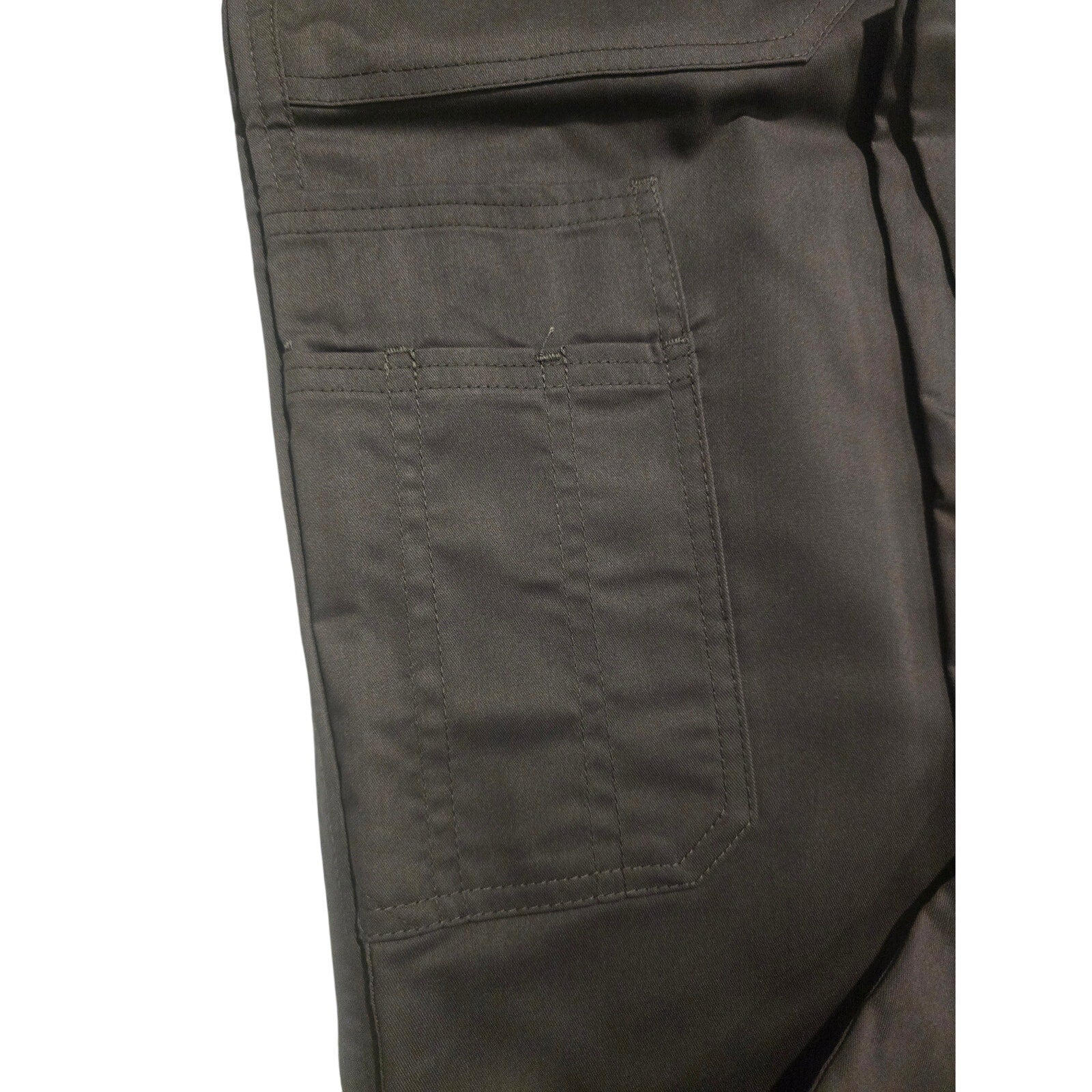 Cherokee Workwear Revolution Tech men's pewter gray scrub pants small tall with antimicrobial stretch fabric and multiple pockets