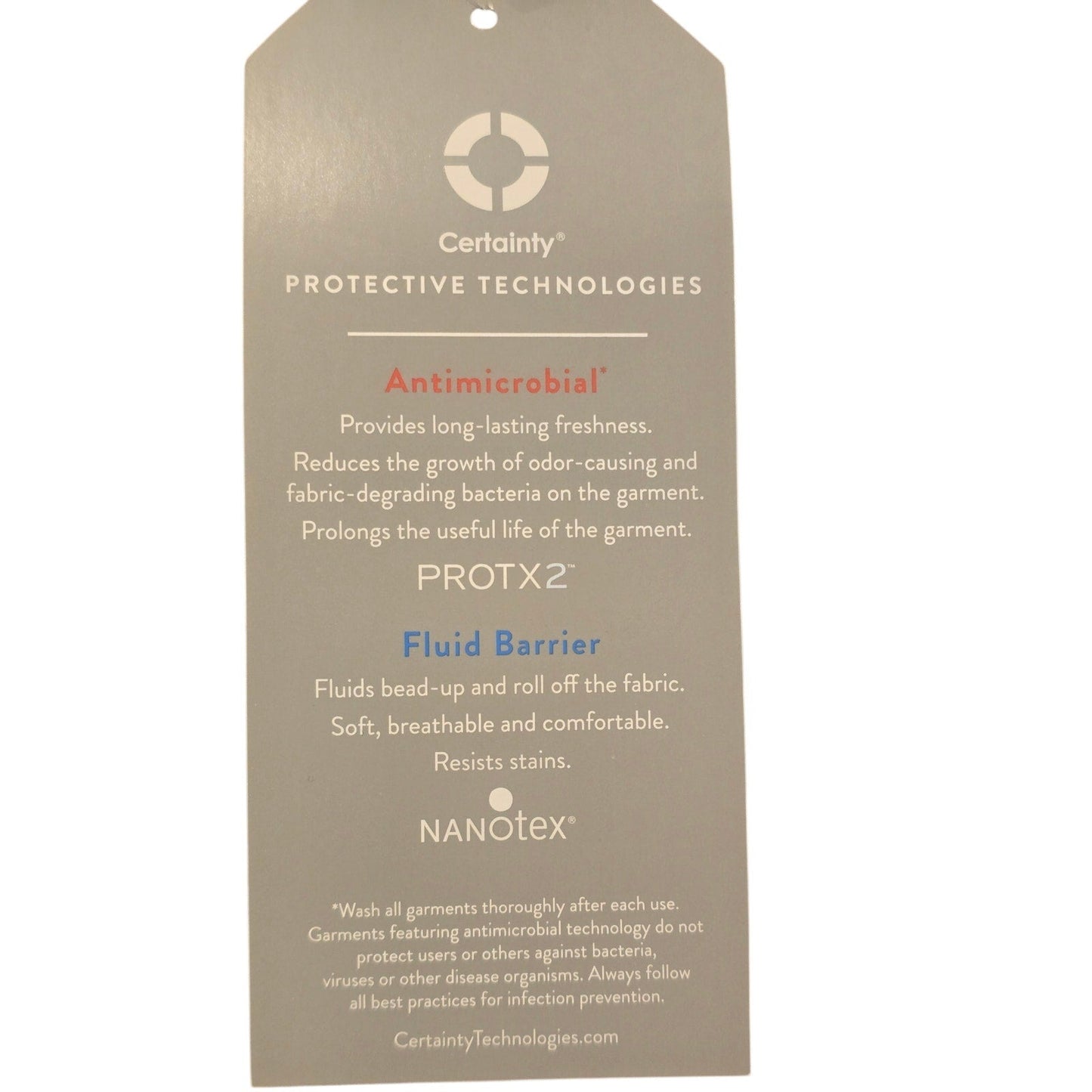 Cherokee Workwear Revolution Tech men’s pewter gray scrub pants small tall with pockets and antimicrobial fabric