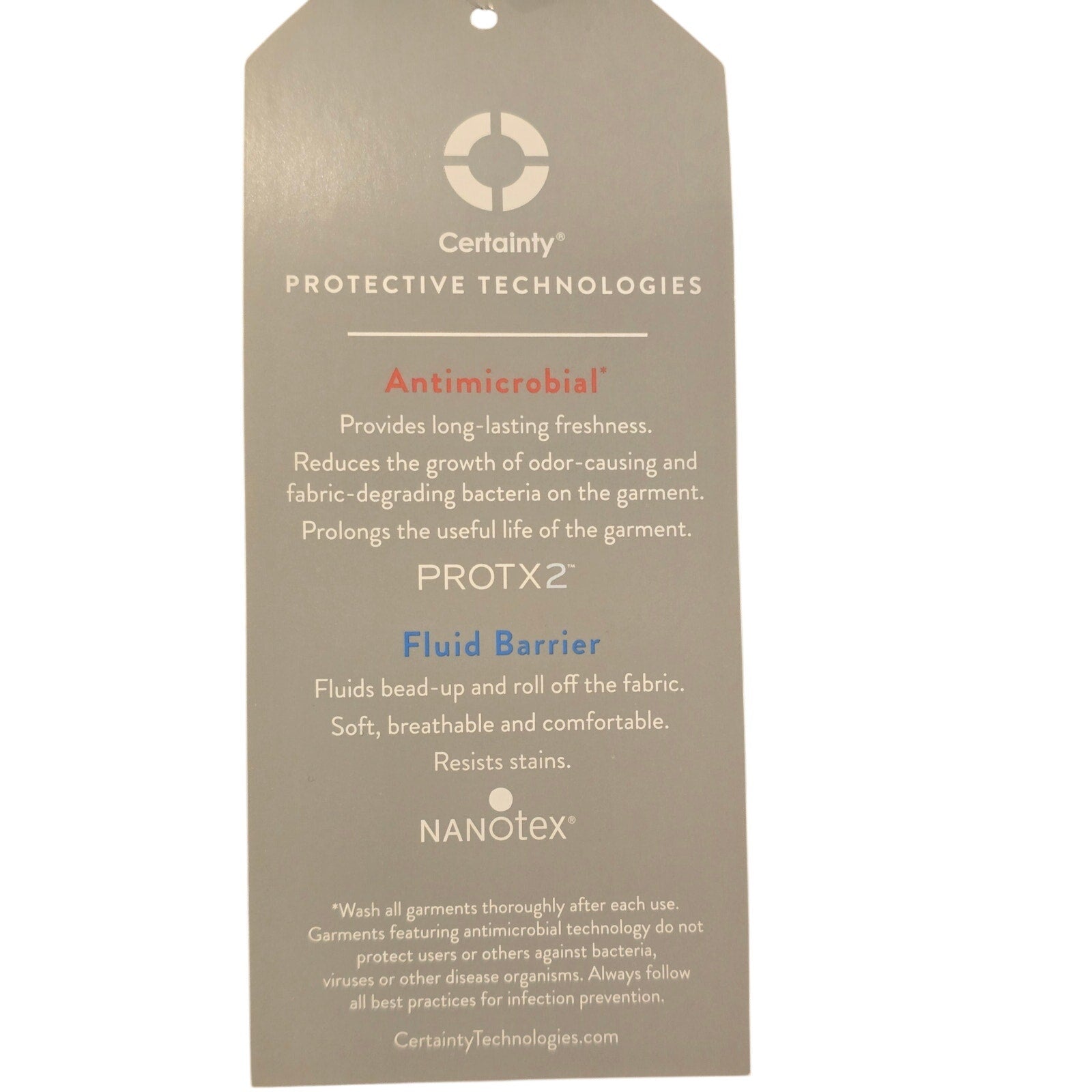 Cherokee Workwear Revolution Tech men’s pewter gray scrub pants small tall with pockets and antimicrobial fabric