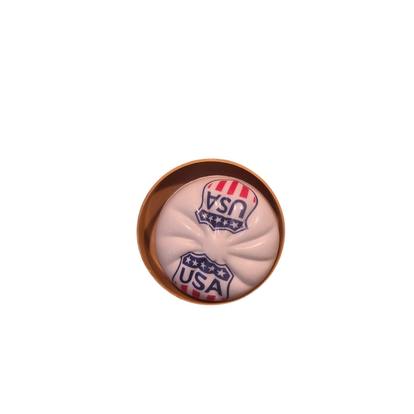 Patriotic squishy toy in red, white, and blue USA design for holiday and party favors
