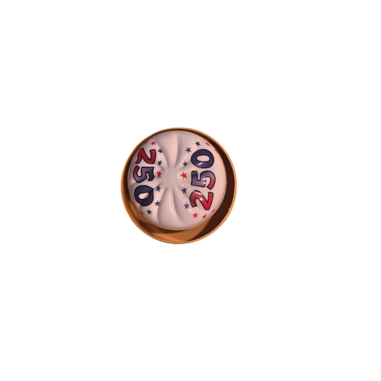 Patriotic squishy toy in red white and blue USA design perfect for Independence Day and patriotic celebrations
