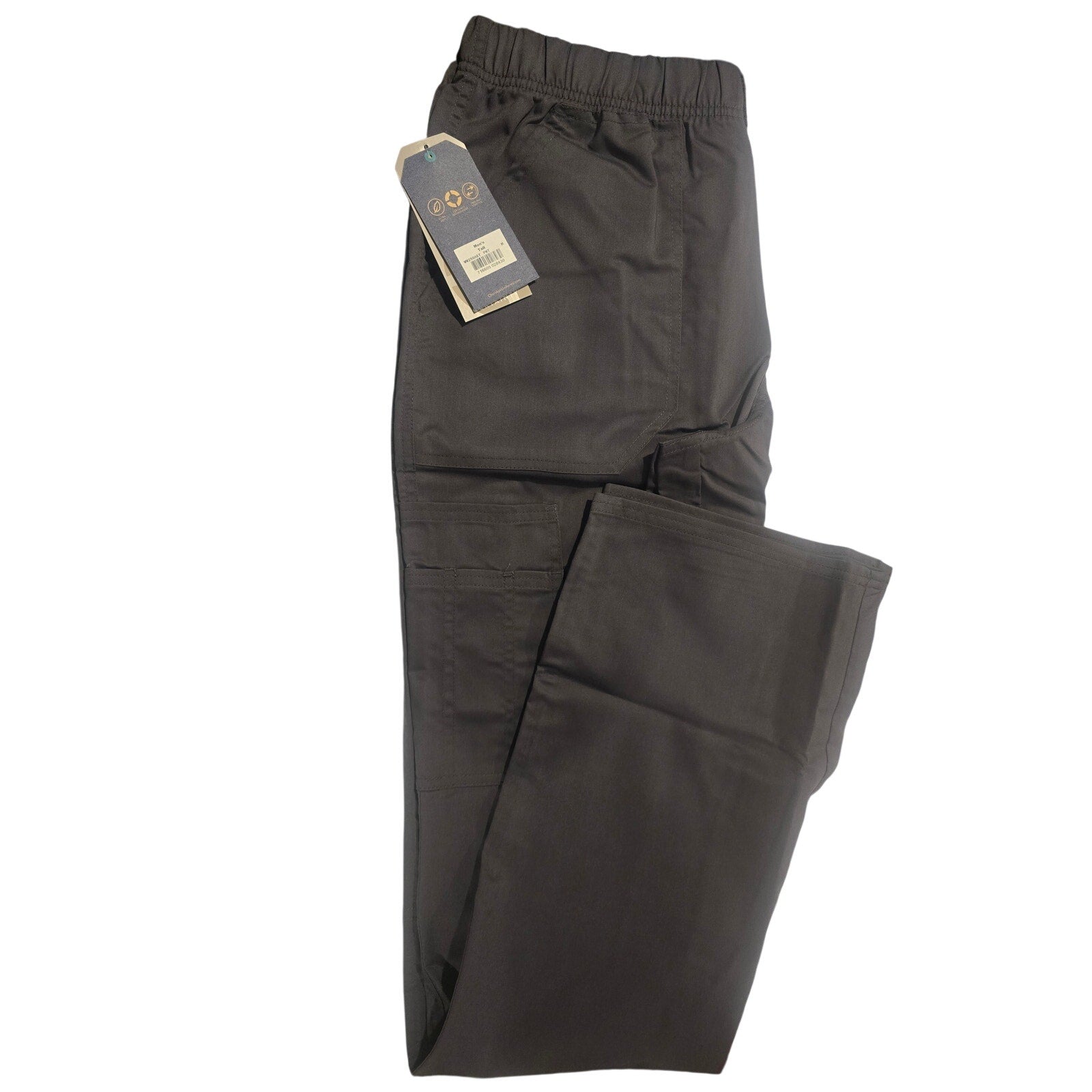 Cherokee Workwear Revolution Tech men's scrub pants Small Tall pewter gray new with tags