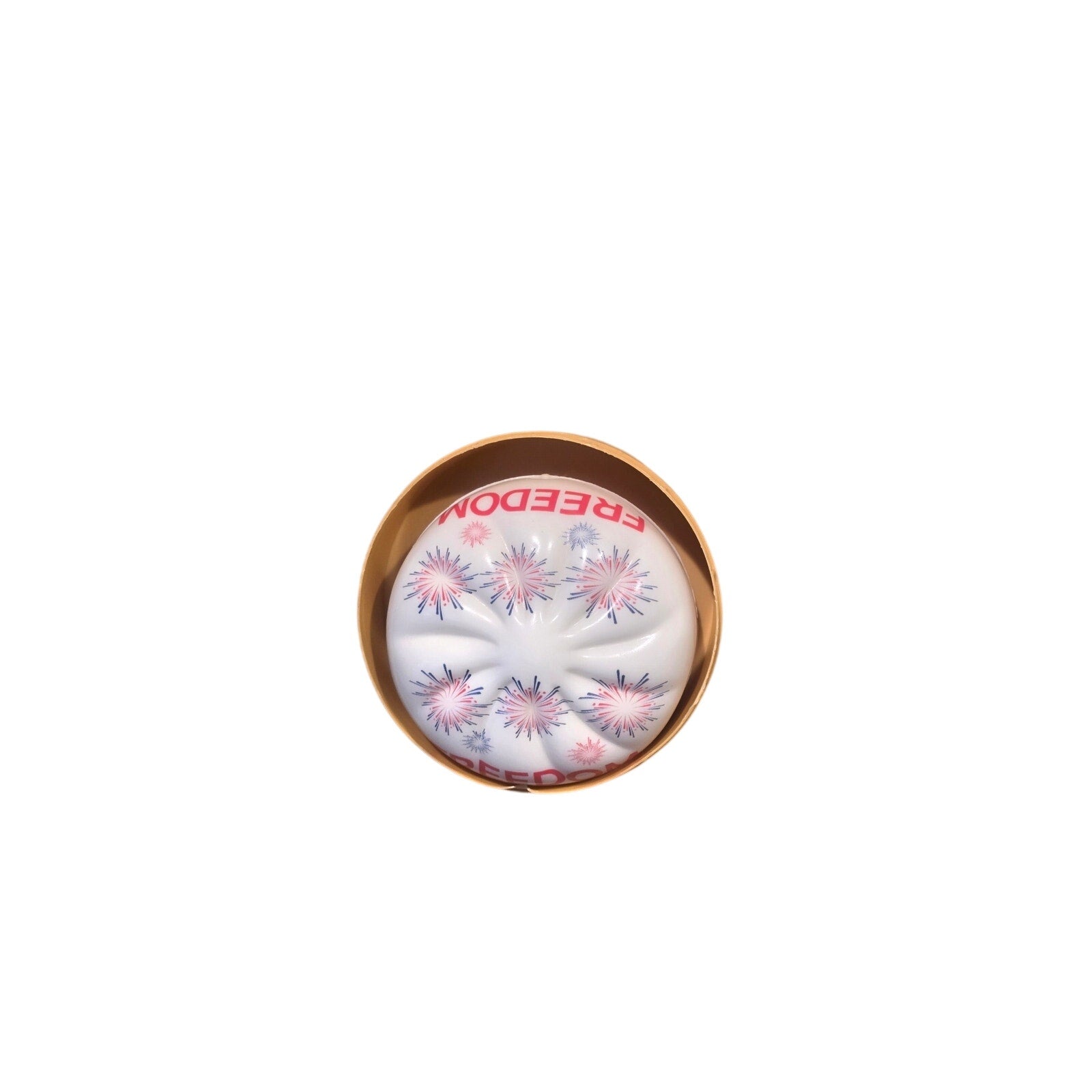 Patriotic Squishy Toy in red white and blue USA design for Independence Day and patriotic events