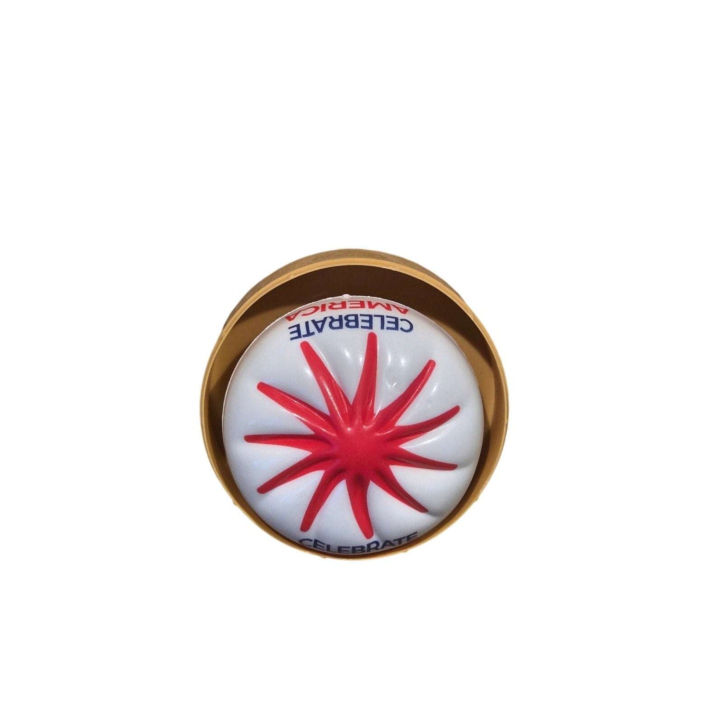 Patriotic squishy toy in red, white, and blue USA design for Independence Day and patriotic events
