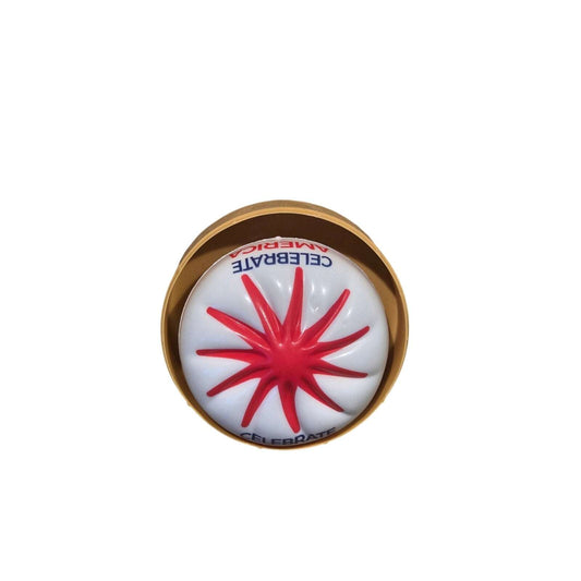 Patriotic squishy toy in red, white, and blue USA design for Independence Day and patriotic events
