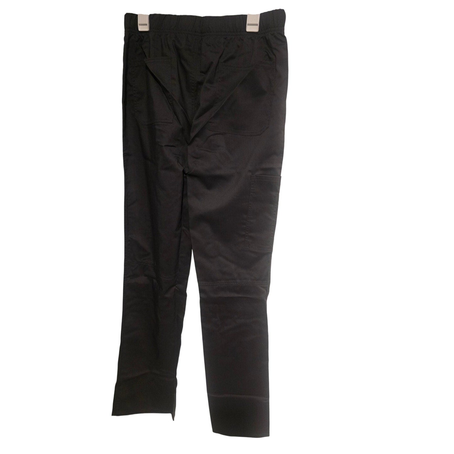 Cherokee Workwear Revolution Tech men’s pewter gray scrub pants small tall with elastic waistband and multiple pockets