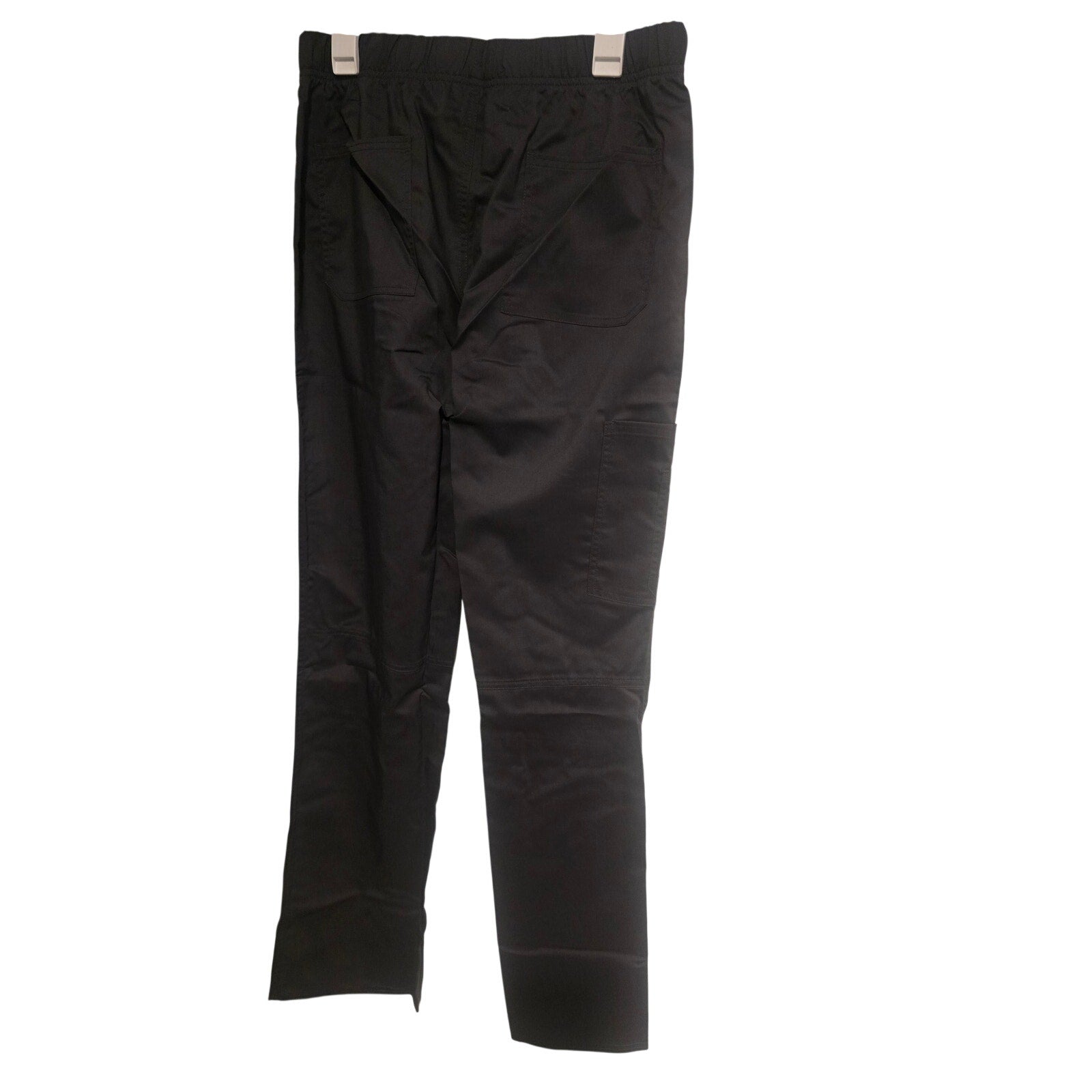 Cherokee Workwear Revolution Tech men’s pewter gray scrub pants small tall with elastic waistband and multiple pockets