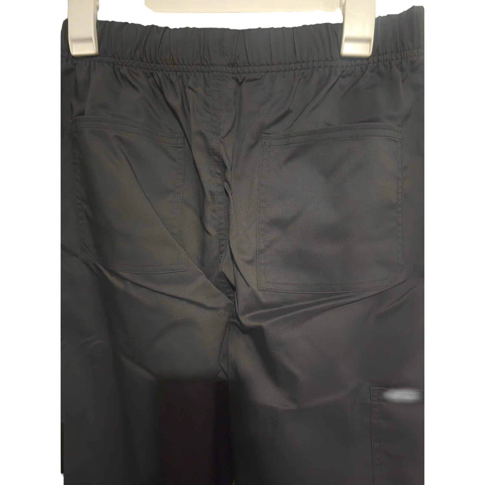 Cherokee Workwear Revolution Tech men's pewter gray scrub pants small tall with antimicrobial, stain-resistant fabric and multiple pockets