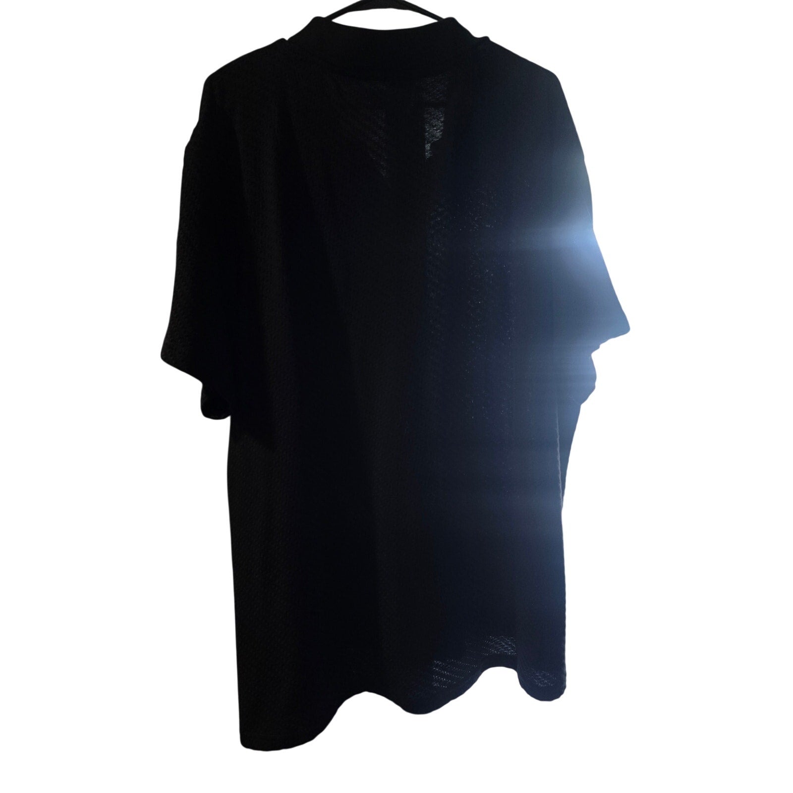 Goodfellow & Co Johnny Collared Polo Shirt black XXL midweight jacquard short sleeve